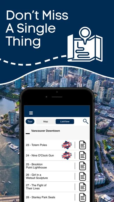 Vancouver Canada Audio Guide Screenshots