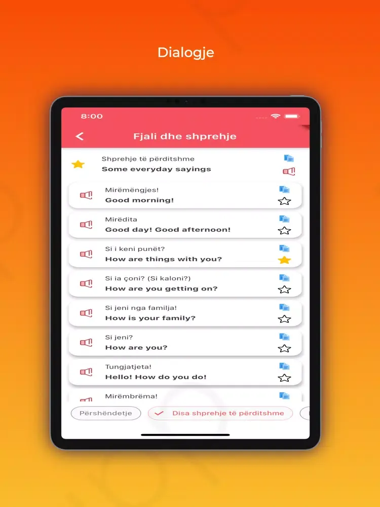 Captures d'écran de Mëso Anglisht Offline iPad 