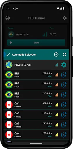 ภาพหน้าจอของ TLS Tunnel - Unlimited VPN