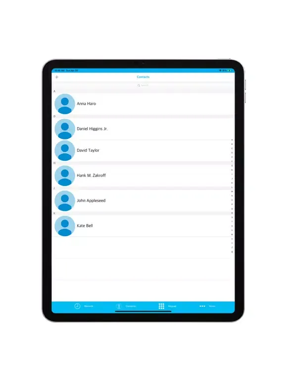 VoicePort iPad  스크린샷