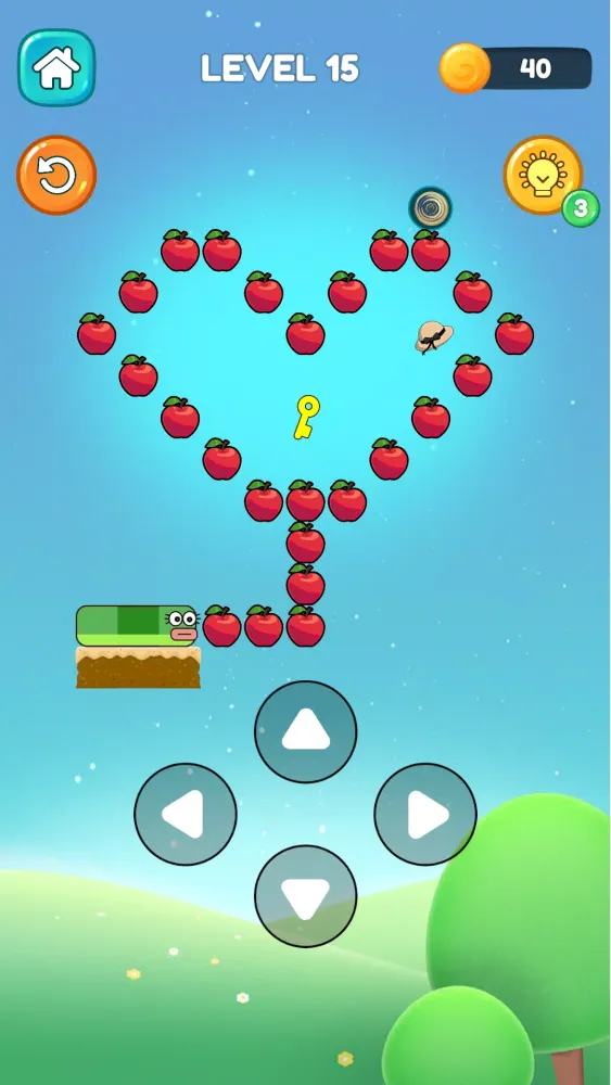 Скриншоты Apple Worm: Wormhole.io