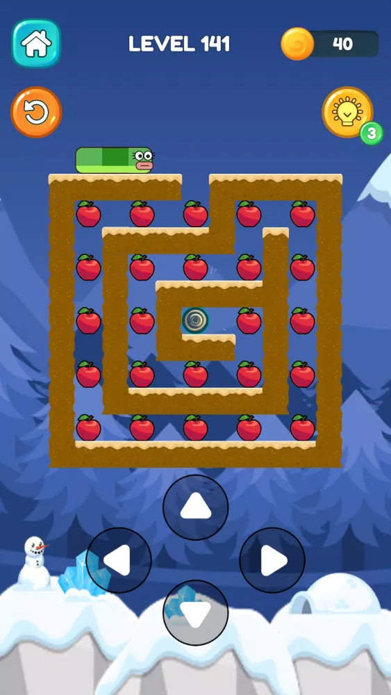 Скриншоты Apple Worm: Wormhole.io