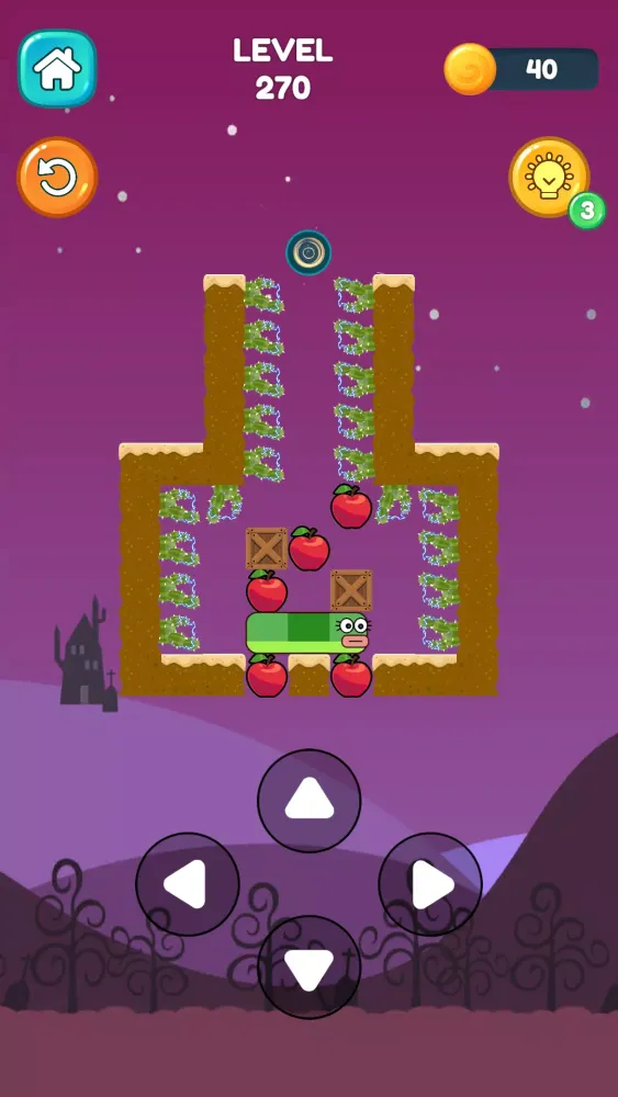 Скриншоты Apple Worm: Wormhole.io
