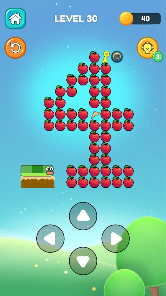 Скриншоты Apple Worm: Wormhole.io