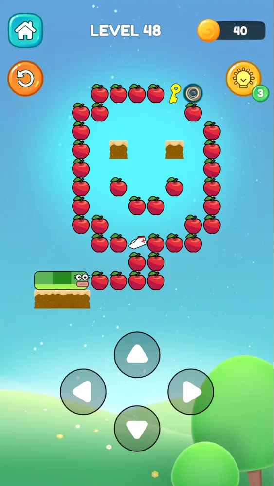 Скриншоты Apple Worm: Wormhole.io