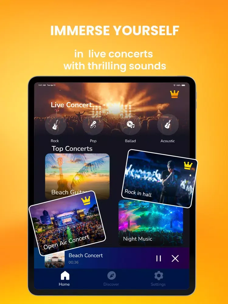 Capturas de pantalla de Live Concert Sound Effects iPad 