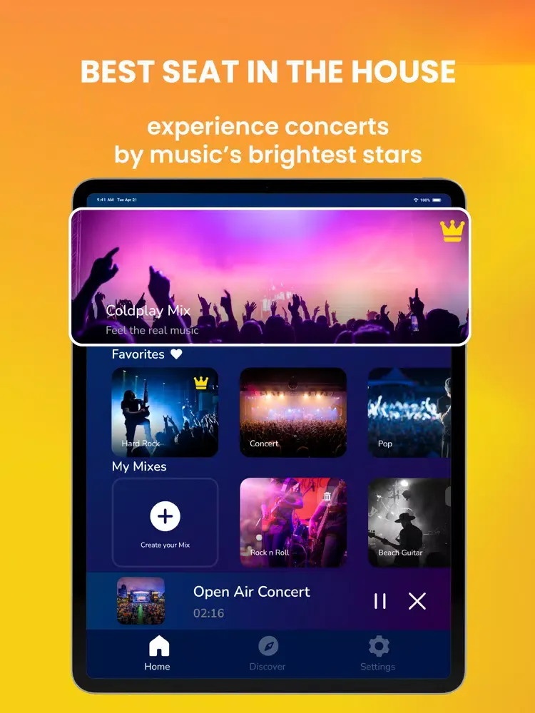 Capturas de pantalla de Live Concert Sound Effects iPad 