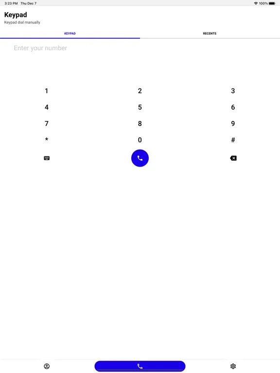 Tangkapan skrin Managed Voice iPad 