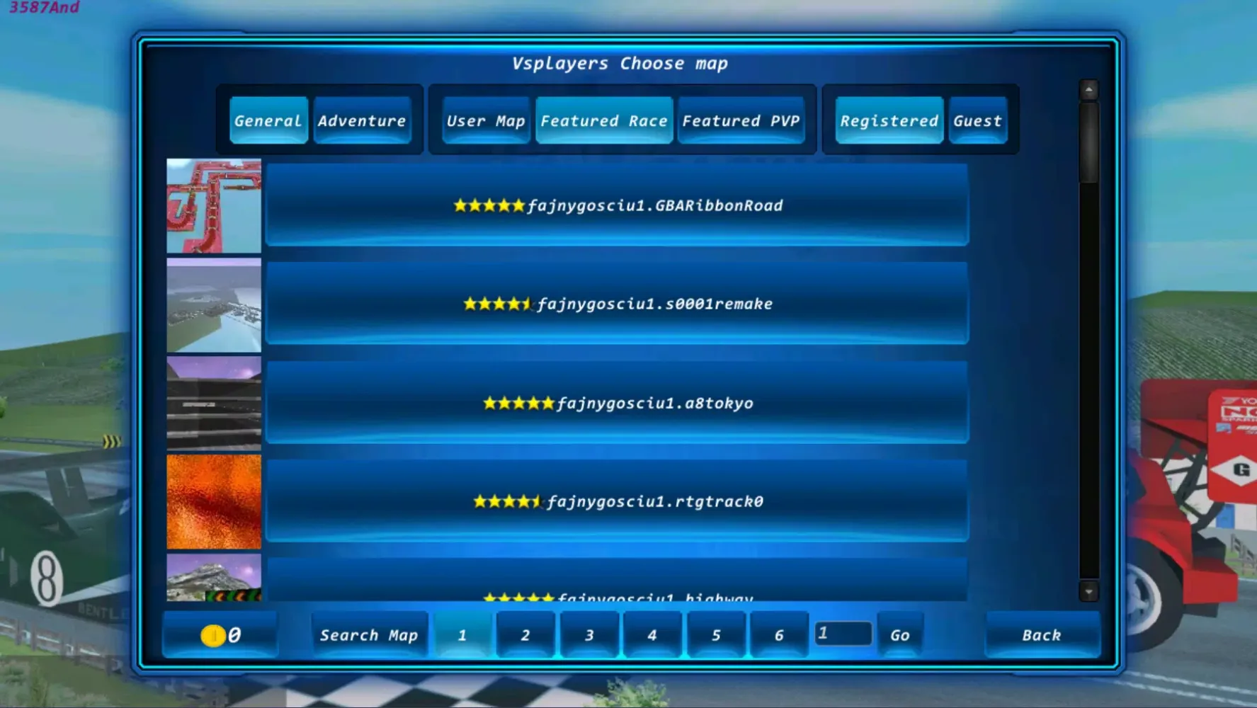 TrackRacing Online Screenshots