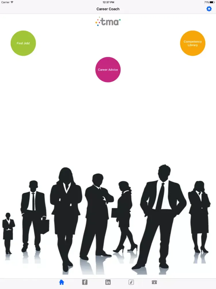 Capturas de pantalla de TMA Career Coach iPad 