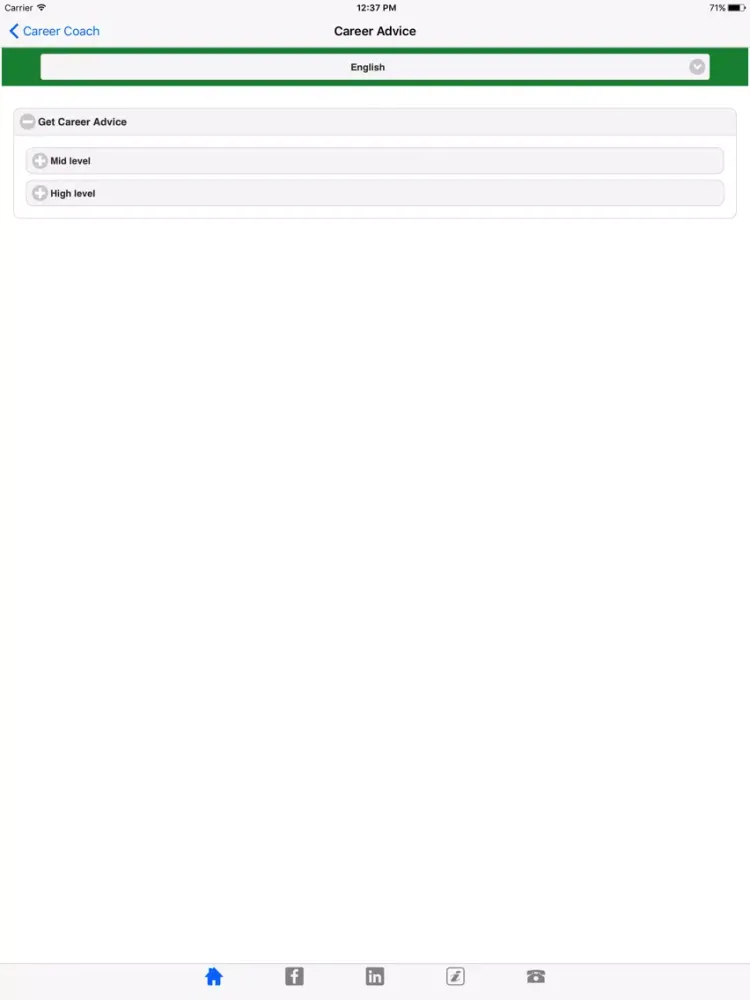 Capturas de pantalla de TMA Career Coach iPad 