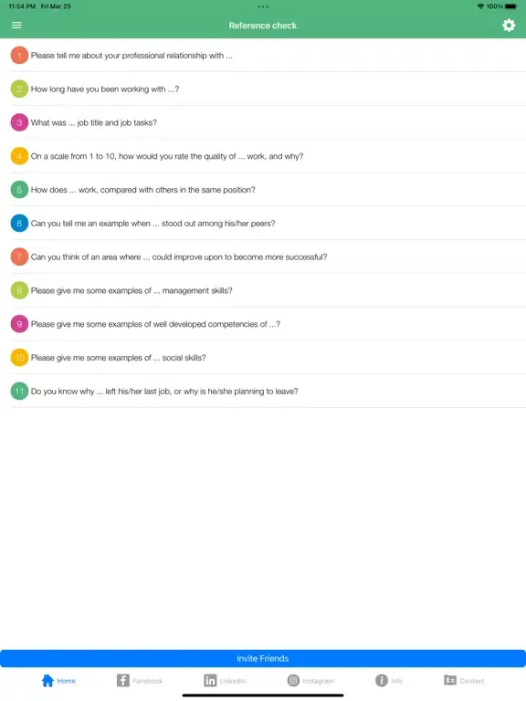 Captures d'écran de TMA Job Interview Questions iPad 