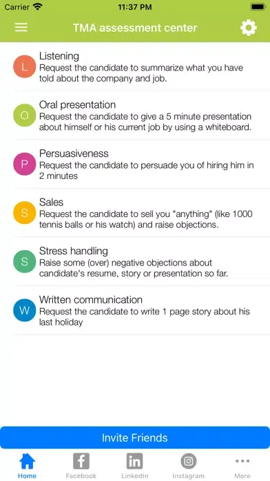 Captures d'écran de TMA Job Interview Questions