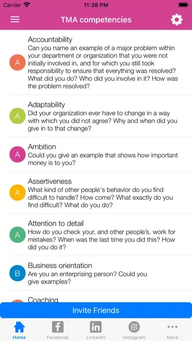Captures d'écran de TMA Job Interview Questions