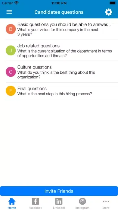 Captures d'écran de TMA Job Interview Questions
