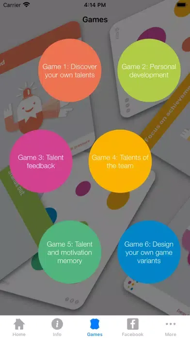Capturas de tela do TMA Talent Game