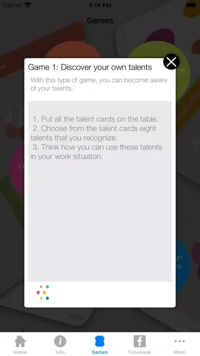Capturas de tela do TMA Talent Game