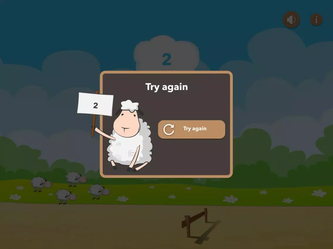 Tangkapan layar Sheep scoring village iPad 