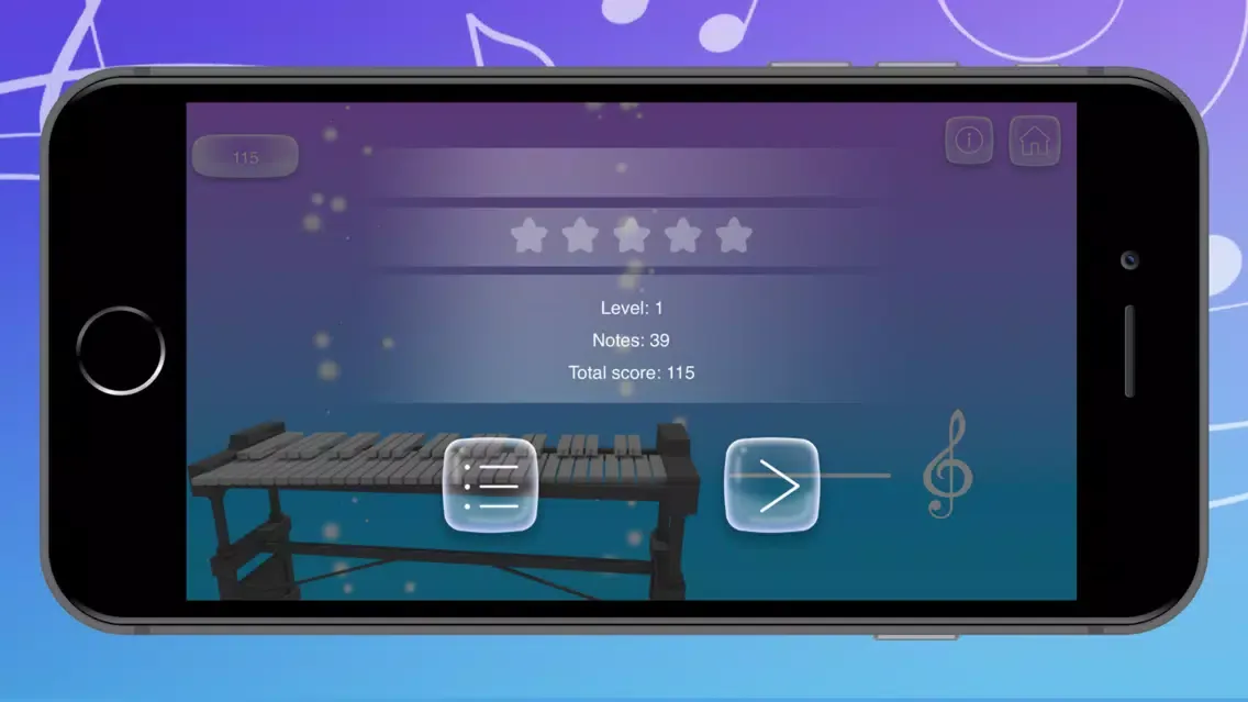 Tangkapan skrin Xylophone Pro Melody