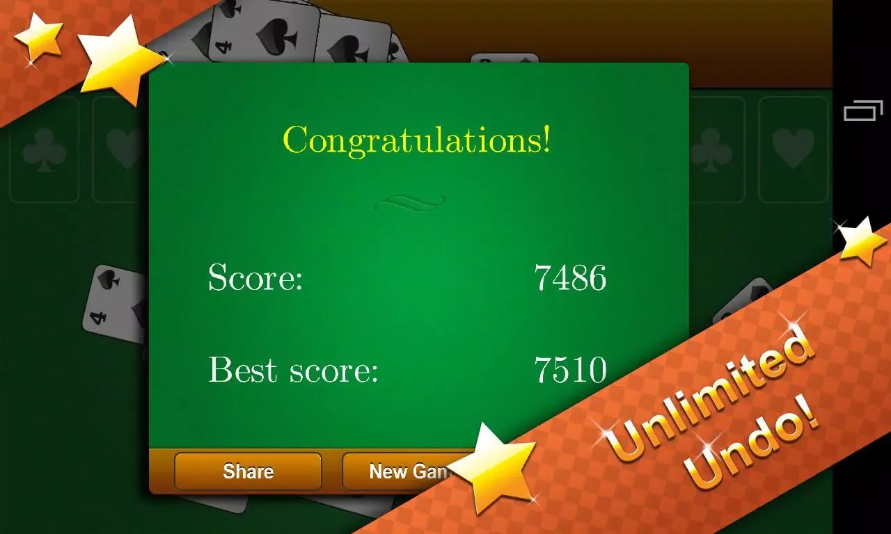 Ảnh chụp màn hình của Classic Spider Solitaire