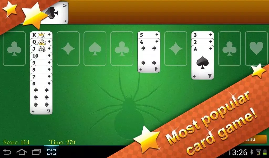 Ảnh chụp màn hình của Classic Spider Solitaire