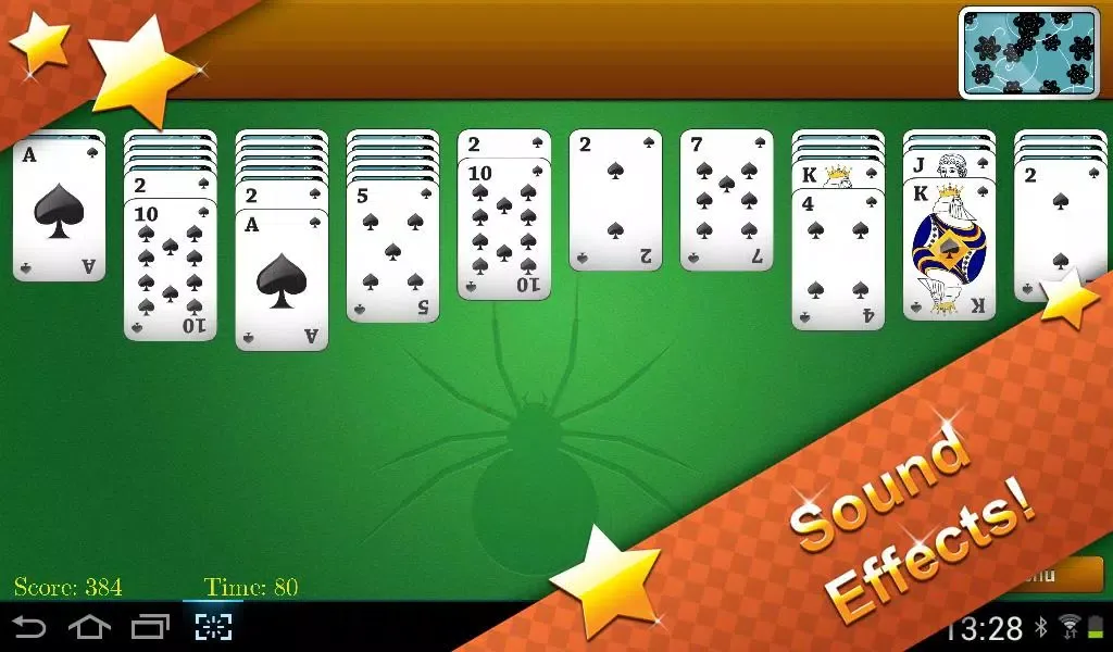 Ảnh chụp màn hình của Classic Spider Solitaire