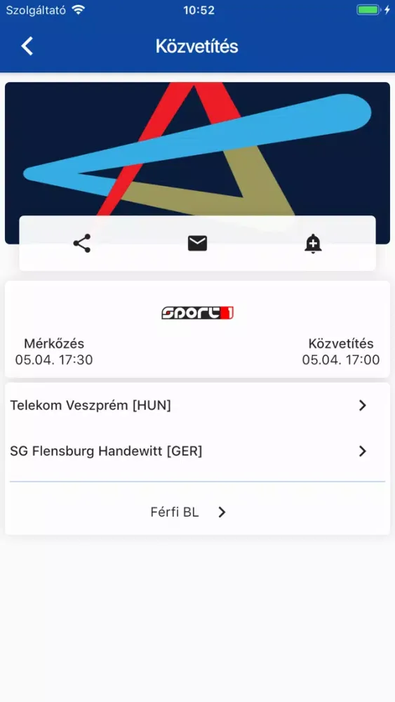 Screenshot di HandballProgram