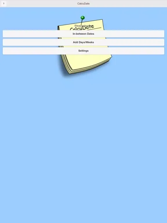Скриншоты Calcu-Date iPad 