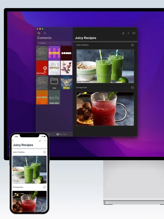 Tangkapan skrin Chappters - Notes iPad 