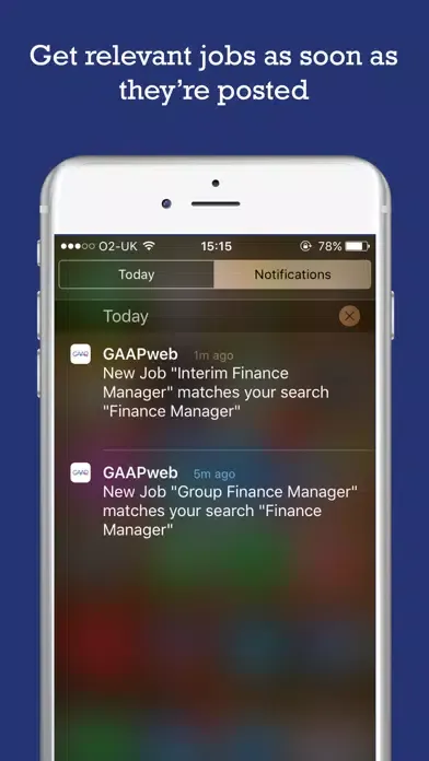 Capturas de pantalla de GAAPweb – Finance Job Search