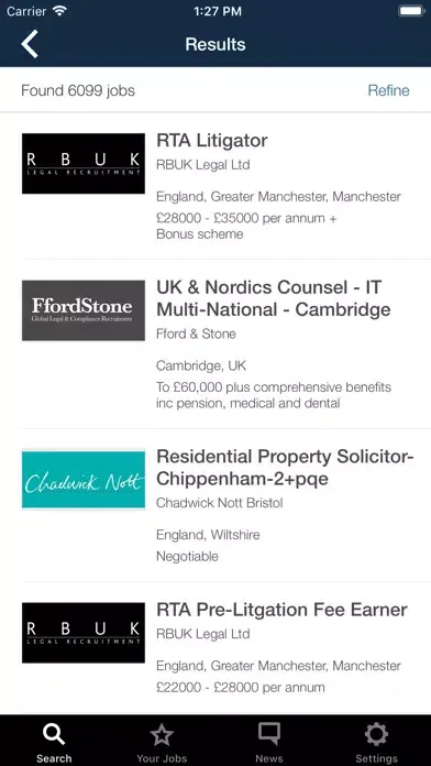 TotallyLegal – Legal Jobs Screenshots