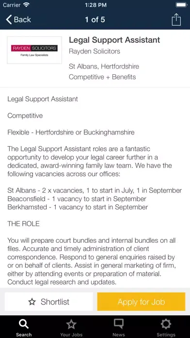 TotallyLegal – Legal Jobs Screenshots