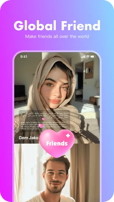 Captures d'écran de Yaha - Chat&Meet real friends
