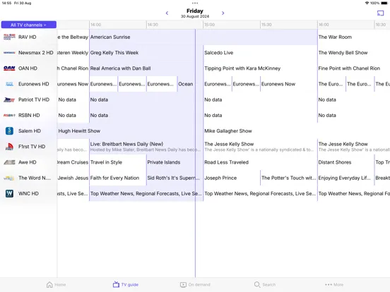 Tangkapan skrin TruthSocial+ iPad 