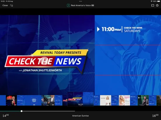 Tangkapan skrin TruthSocial+ iPad 