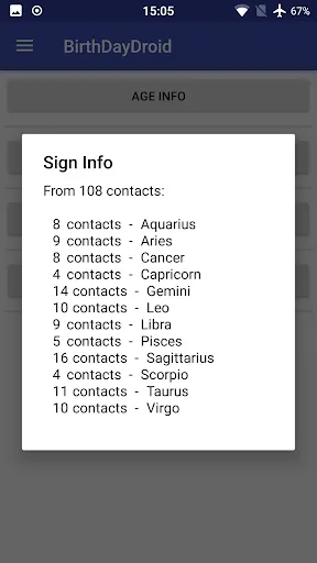 Birthdays - BirthDayDroid Screenshots