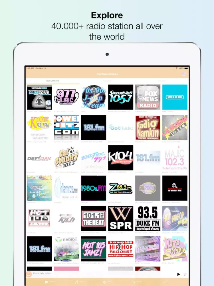 Simple Radio - Online FM iPad  Screenshots