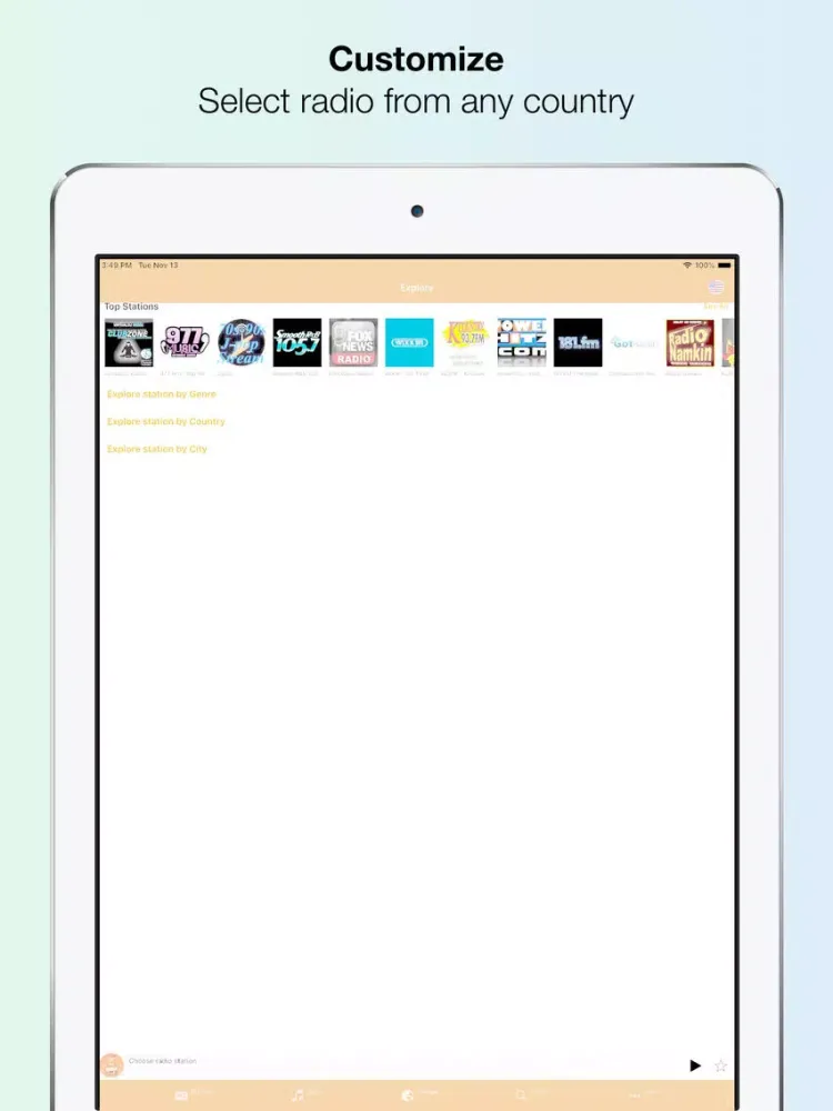 Simple Radio - Online FM iPad  Screenshots