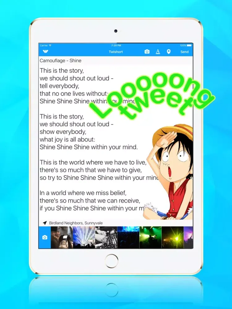 Zrzuty ekranu Twishort iPad 
