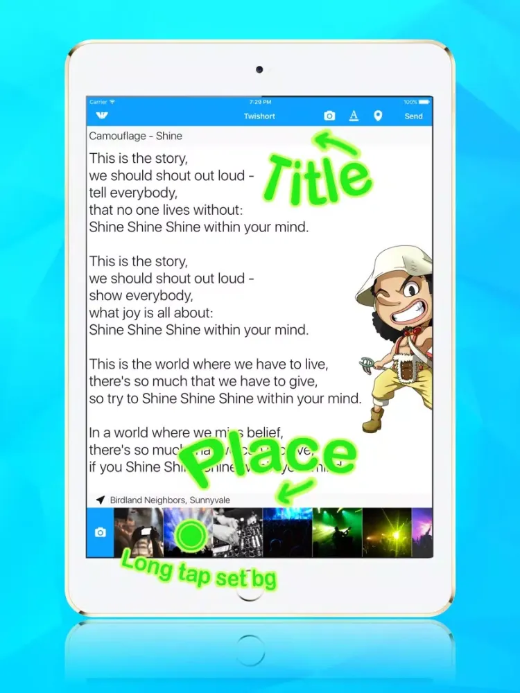 Zrzuty ekranu Twishort iPad 
