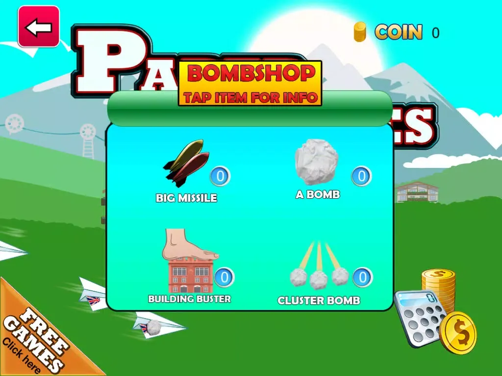 Paper Airplane Glider - Cluster Buster Free iPad  स्क्रीनशॉट