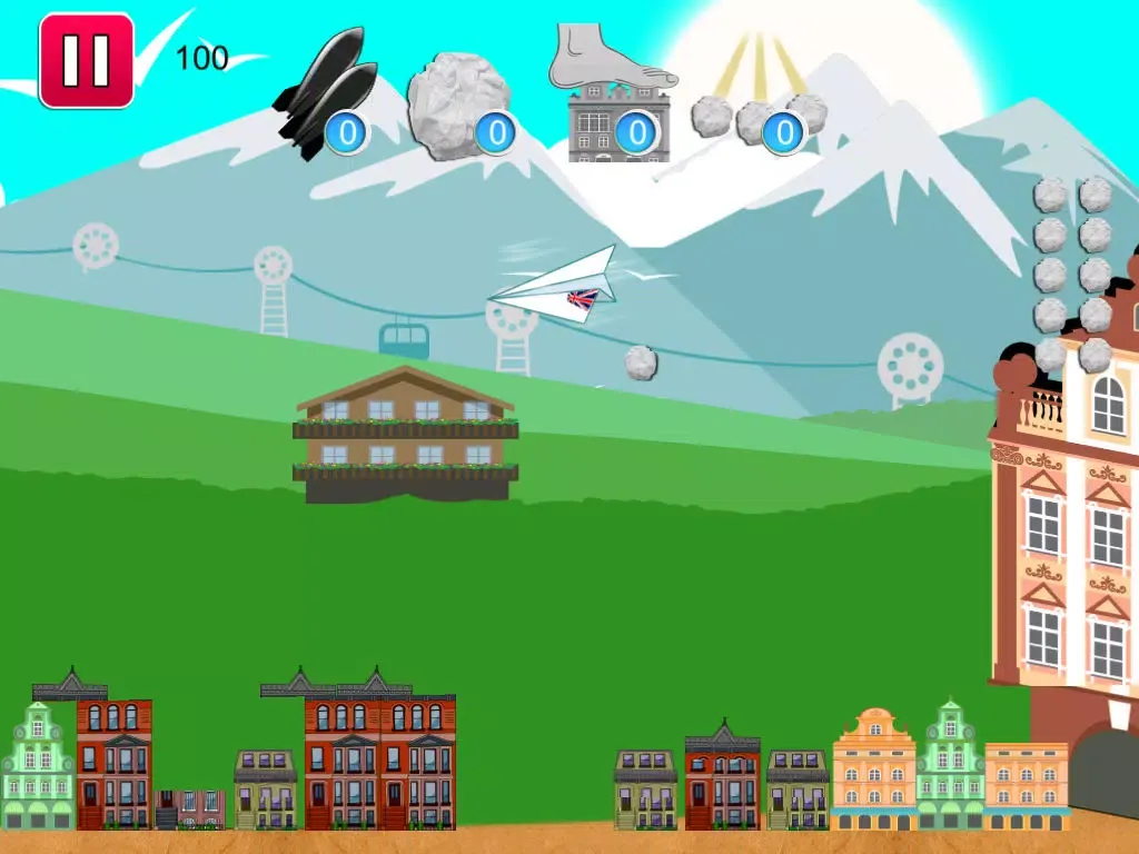 Paper Airplane Glider - Cluster Buster Free iPad  स्क्रीनशॉट