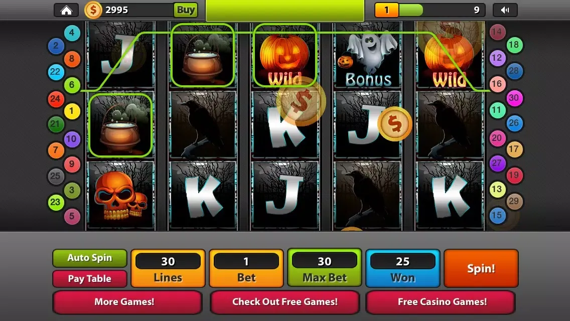 Captures d'écran de Ghost Party Halloween Slots
