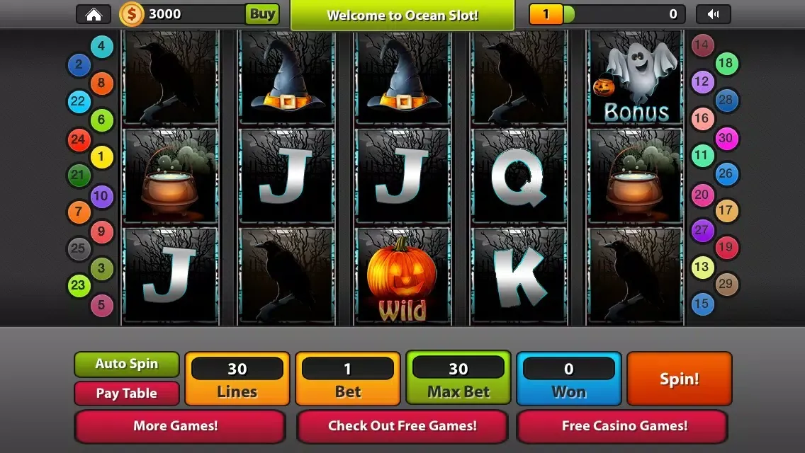 Captures d'écran de Ghost Party Halloween Slots