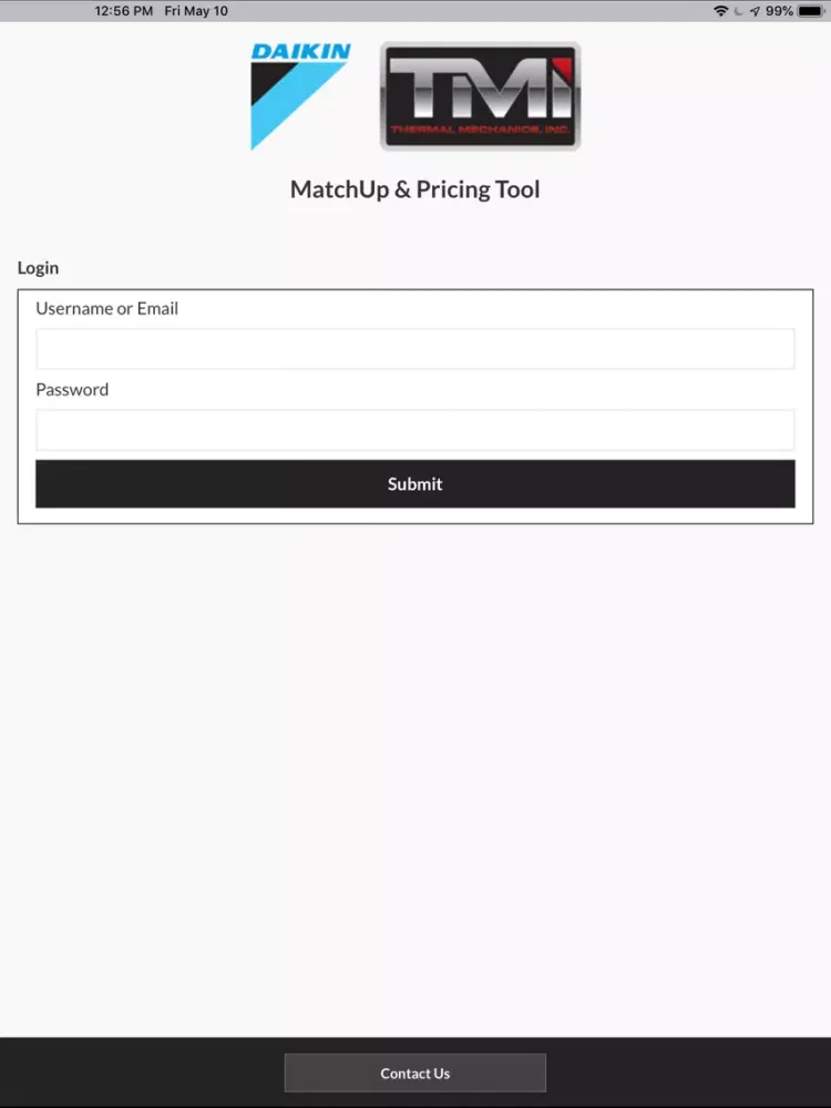 تصاویر Daikin Matchup & Pricing Tool iPad 