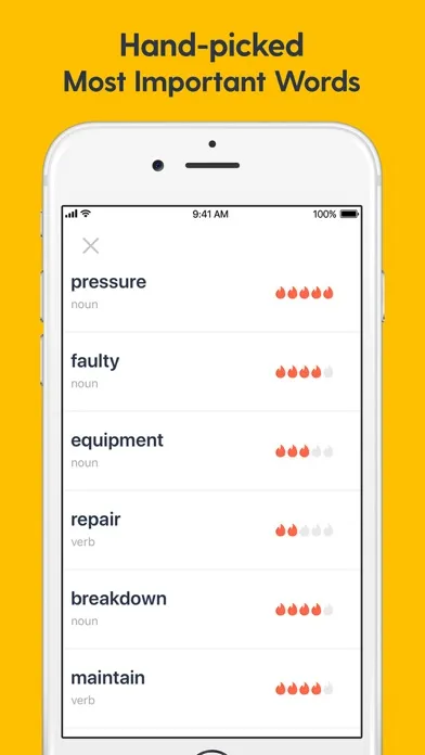 Captures d'écran de English Words - Intermediate