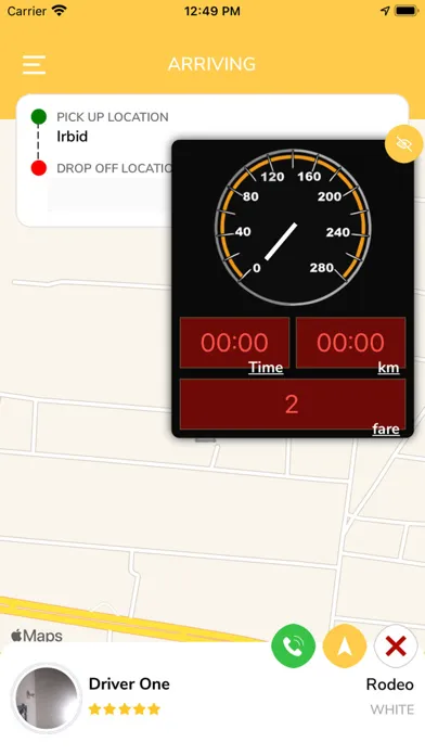 ภาพหน้าจอของ snaptaxi