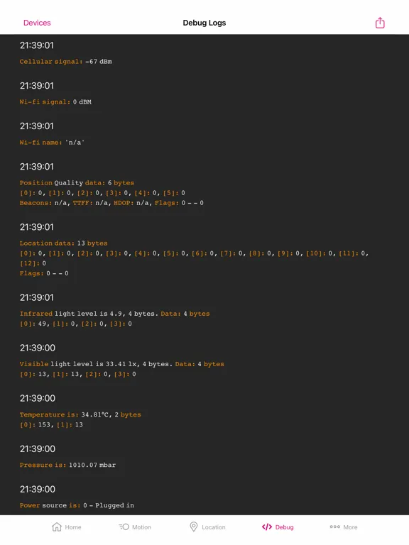 DevEdge IoT iPad  Screenshots