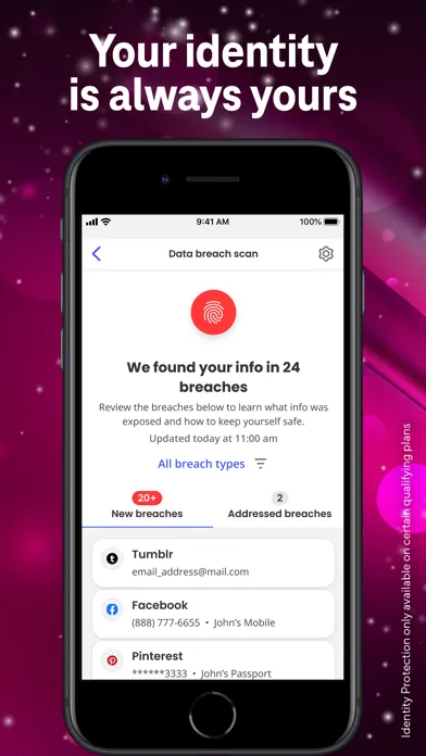 McAfee Security for T-Mobile 스크린샷