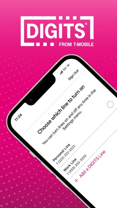 Zrzuty ekranu T-Mobile DIGITS